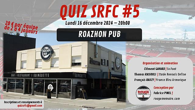 QuizSRFC : une 5e édition le lundi 16 décembre 