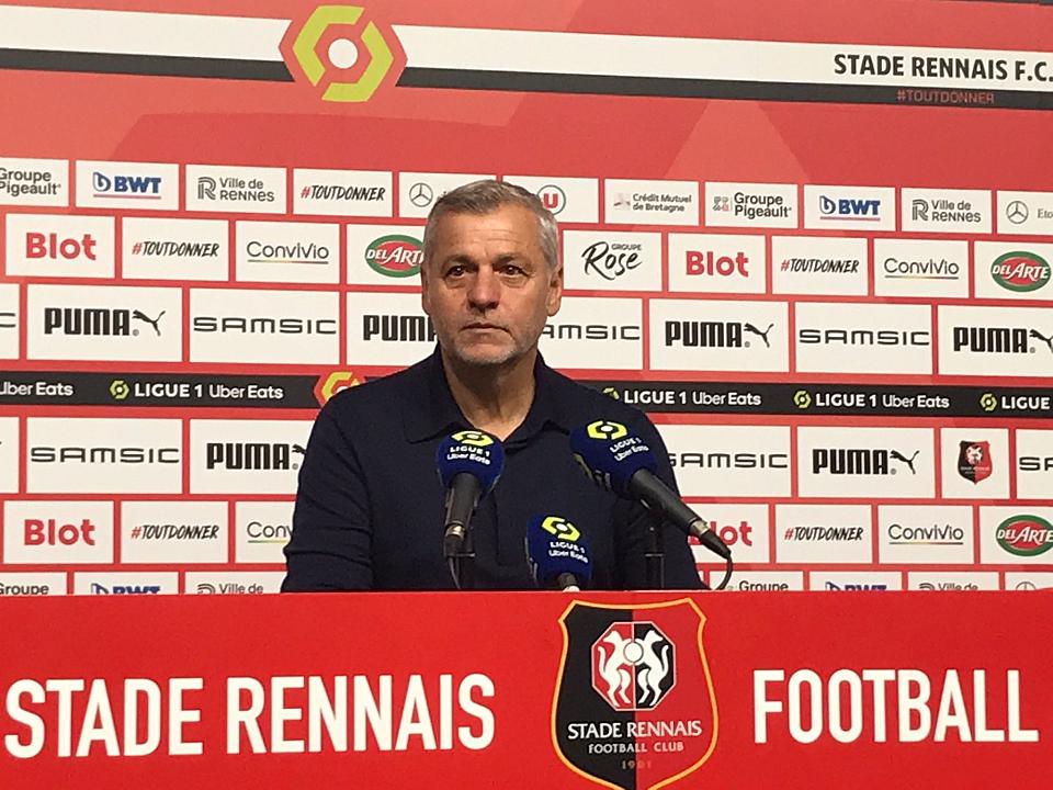 Stade rennais - Lyon / Genesio : « Je suis fier d'être entraineur d'une équipe qui affiche un état d'esprit comme celui-ci »