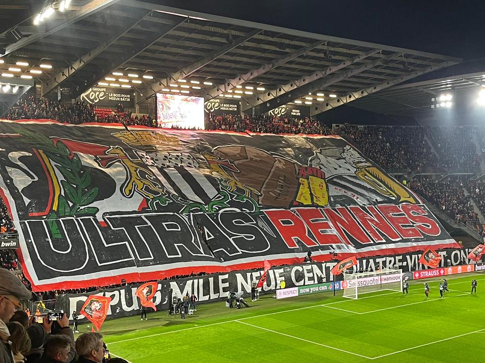 Stade rennais - Shakhtar Donetsk : le beau tifo du RCK 