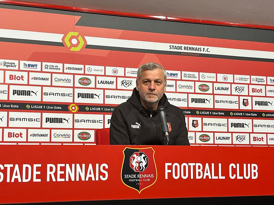 Stade rennais - OM / Genesio : « Ça peut complètement nous relancer, ou nous éloigner de la 2e place »