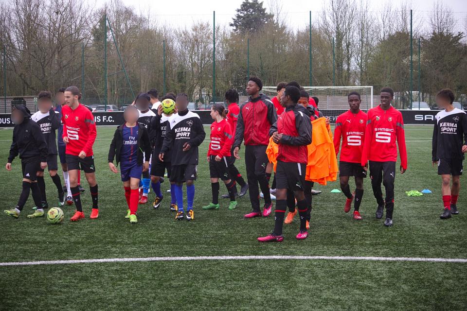 Académie : les joueurs du SRFC à la rencontre des jeunes de la Protection Judiciaire de la Jeunesse