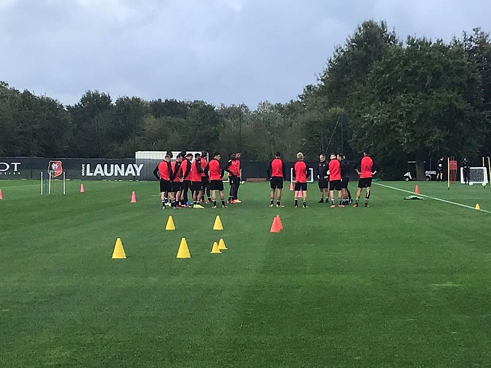 Stade rennais - Bordeaux : Belocian et Dede Lhomme à l'entraînement des pros 