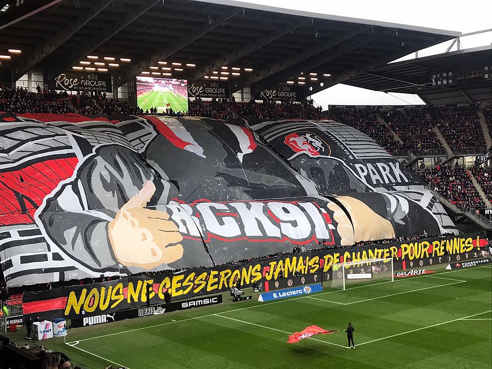 Stade rennais - Brest : le beau tifo du RCK pour le derby ! 