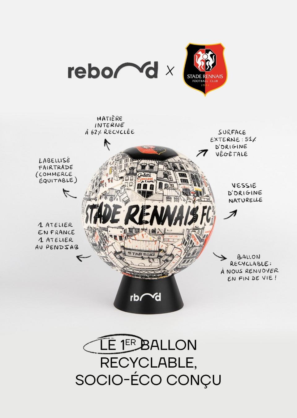 Le Stade rennais lance son ballon recyclable