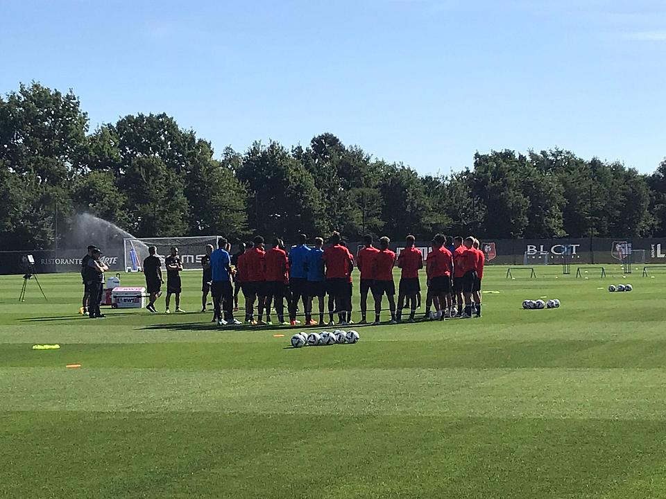 Stade rennais - Brest : la petite nouveauté de l'entrainement du SRFC 