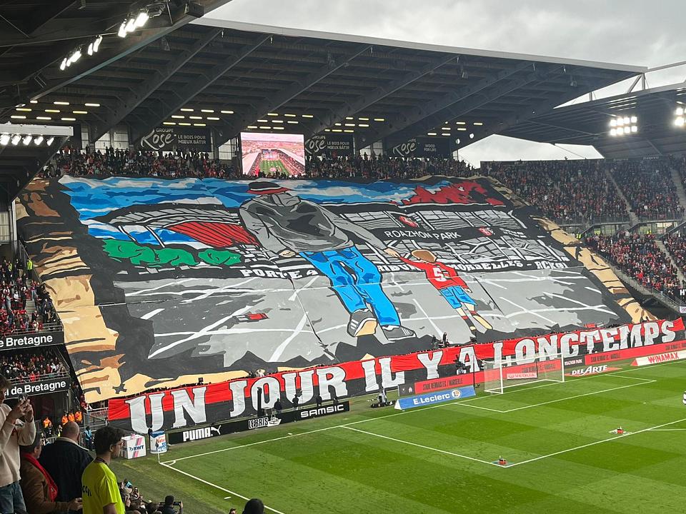 Stade rennais - Marseille : le tifo du RCK 